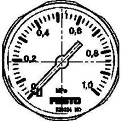 Festo 526324. Manometer MA-27-1,0-M5-MPA