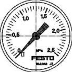 Festo 162837. Manometer MA-50-2,5-1/4-EN