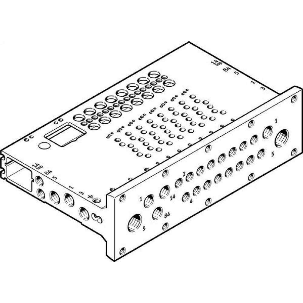 Festo 8058335. Anschlussleiste VABM-L1-10HWS1-G18-4-GR