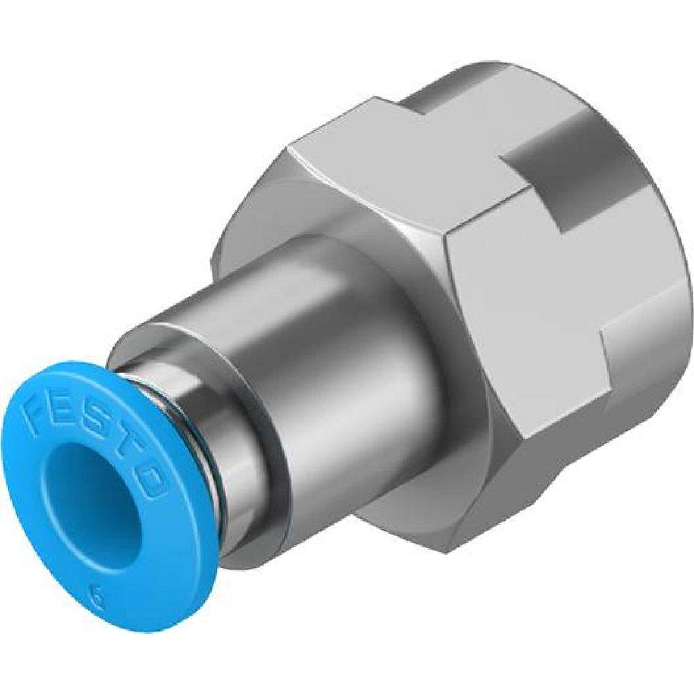 Festo 153024. Push-in fitting QSF-1/4-6-B