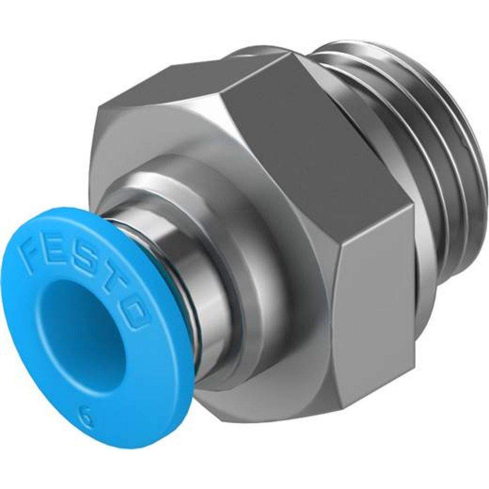 Festo 186097. Push-in fitting QS-G1/4-6