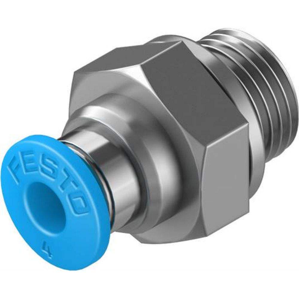 Festo 186095. Push-in fitting QS-G1/8-4
