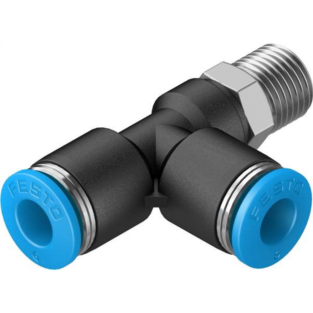 Festo 153118. Push-in T-fitting QSTL-1/8-6