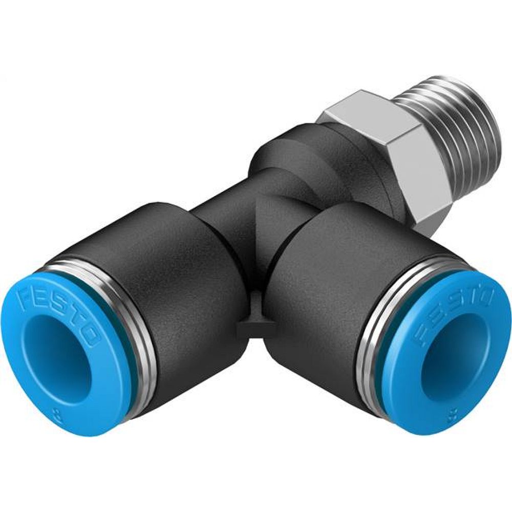 Festo 153120. Push-in T-fitting QSTL-1/8-8