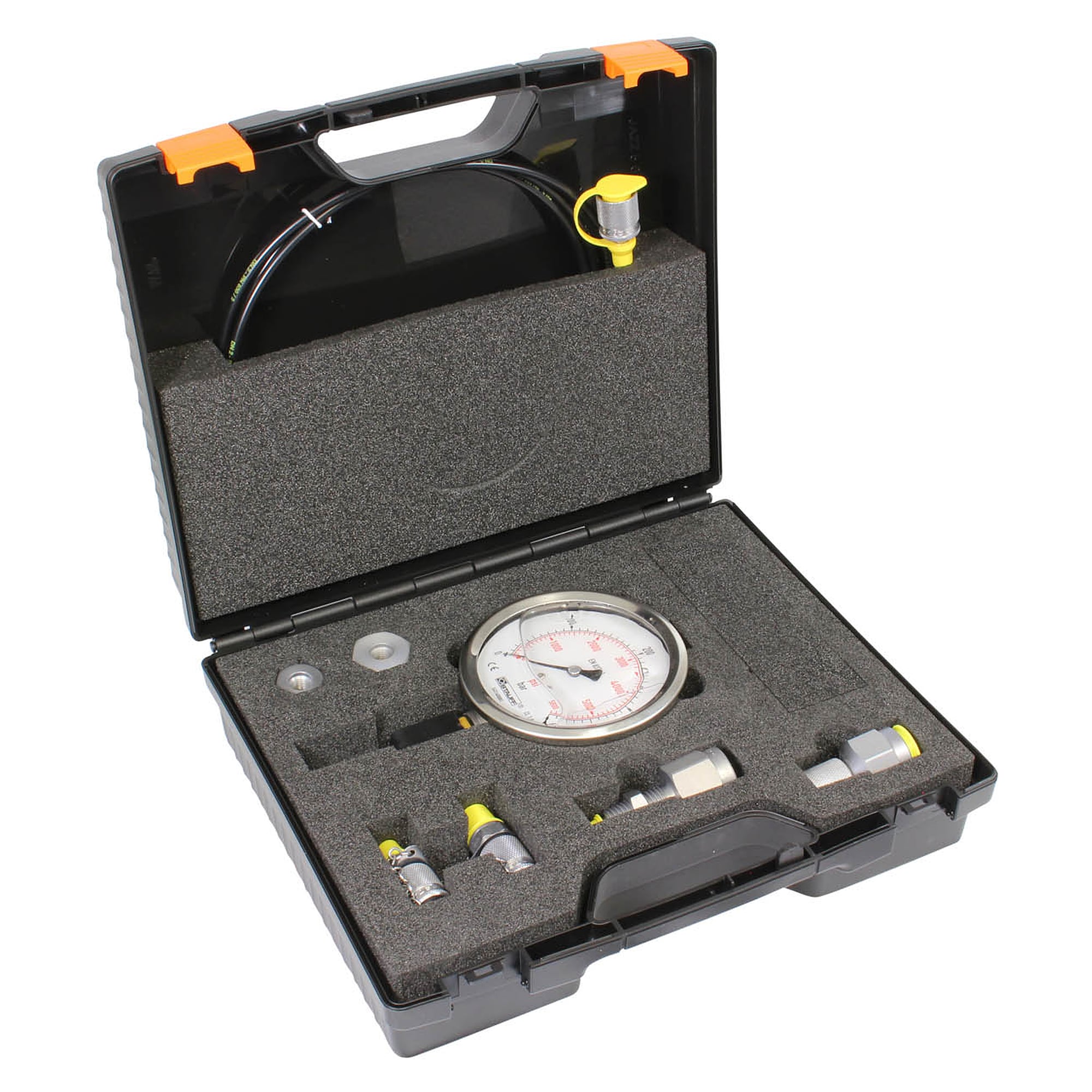 Test Box / Druckmesskoffer STAUFF Test 20 1 Stainless Steel Pressure Gauge diameter 100 - Stauff 1210023972