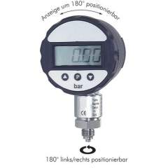 DMGB 10 ES-D24S Digital-Manometer 0-10 bar, Dauerbetrieb bei externer 24 V DC-Versorgung und zusätzlicher Schaltau