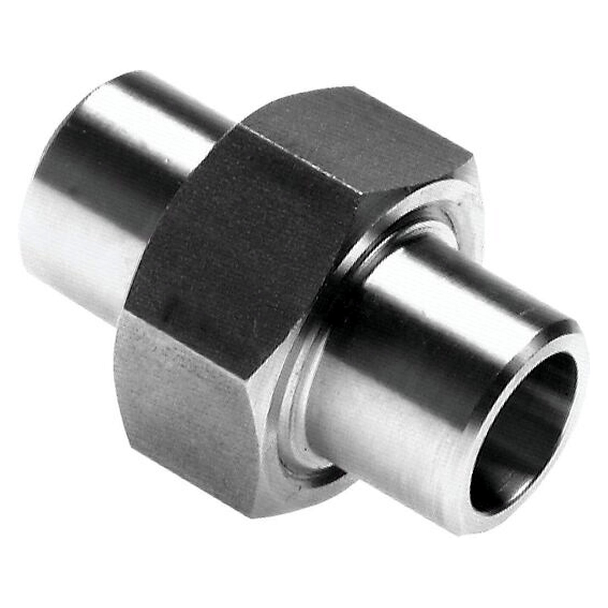 Weld-on pipe union, taper sealing, weld end 10.2 mm, stainless steel 1.4408