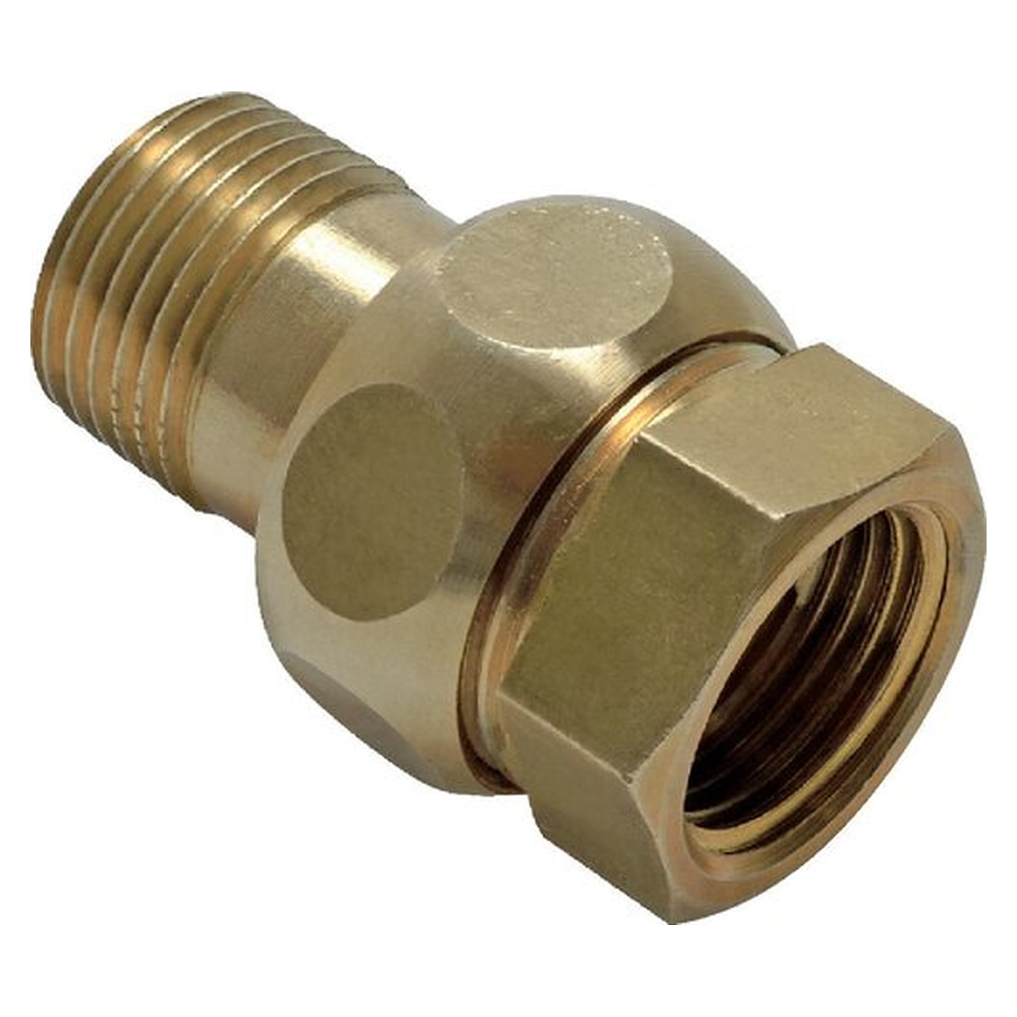 Pipe union, taper sealing, female and male thread, thread R 3/4" to female thread Rp 3/4", Messing
