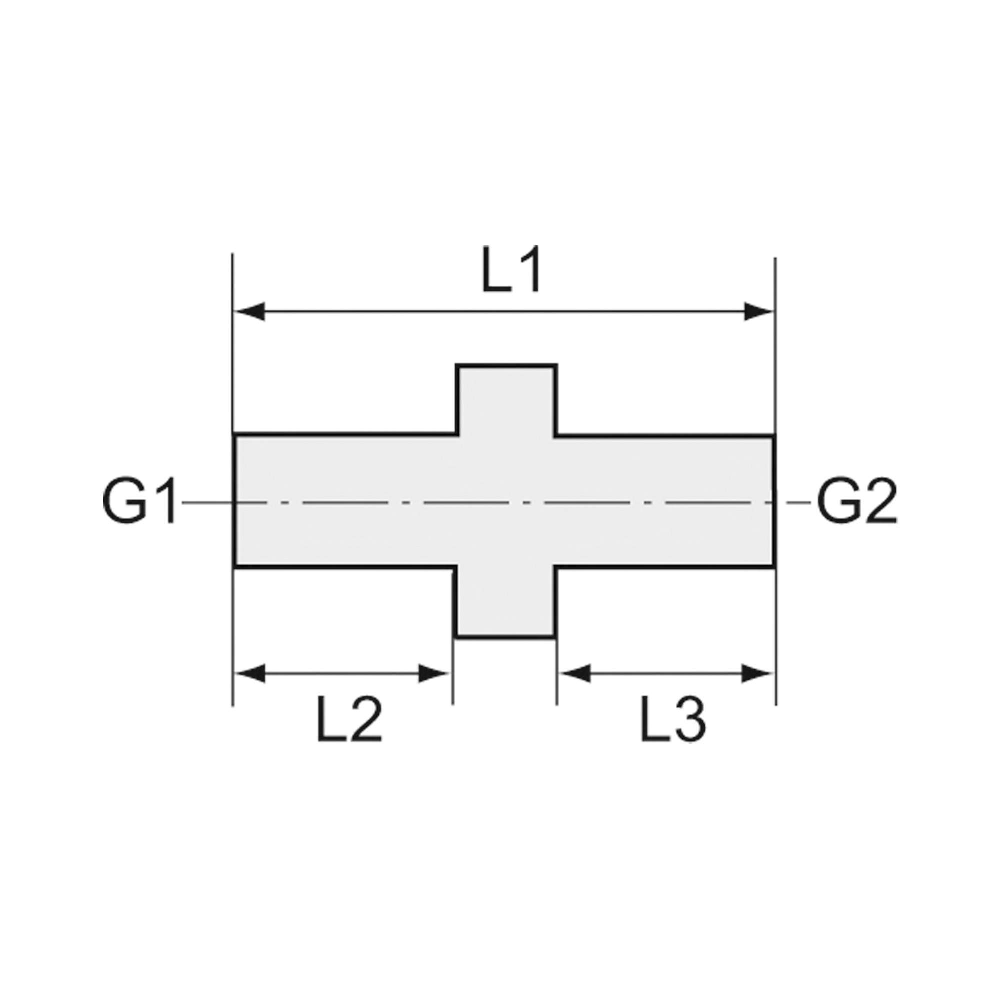 Double threaded nipple, R 3/4 o., R 1 o., nickel-plated brass - Riegler 134796