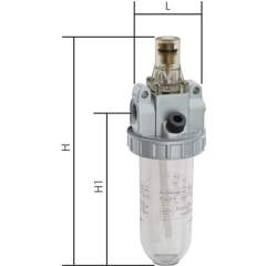 DO 57 M Standard-Öler, G 1-1/2", Standard 5, Metallbehälter ohne Sichtrohr
