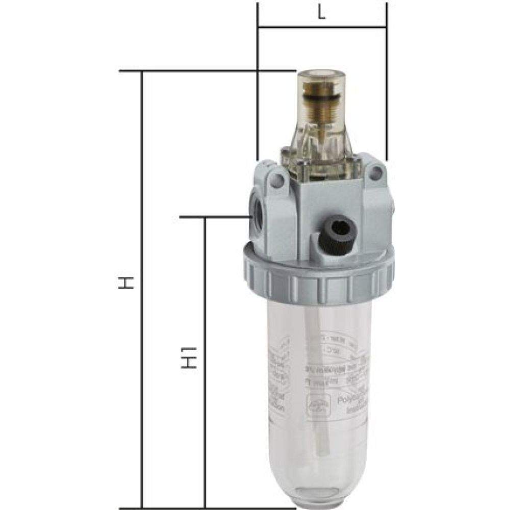 DO 57 S Standard-Öler, G 1-1/2", Standard 5, Kunststoffbehälter mit Schutzkorb