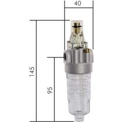DO 00 M Mini-Öler, G 1/8", Metallbehälter ohne Sichtrohr