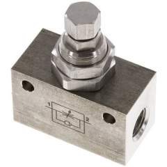 DR 14 ES E. Drosselrückschlagventil, G 1/4", Edelstahl (Eco)