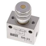 Airtec DR-25. Block-one-way flow control, M 5, precision version