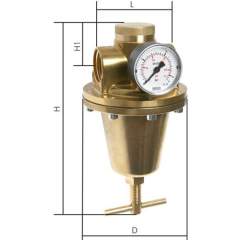 DRW 7740-6 Wasserdruckminderer (40 bar) G 1-1/2", 0,5-6 bar