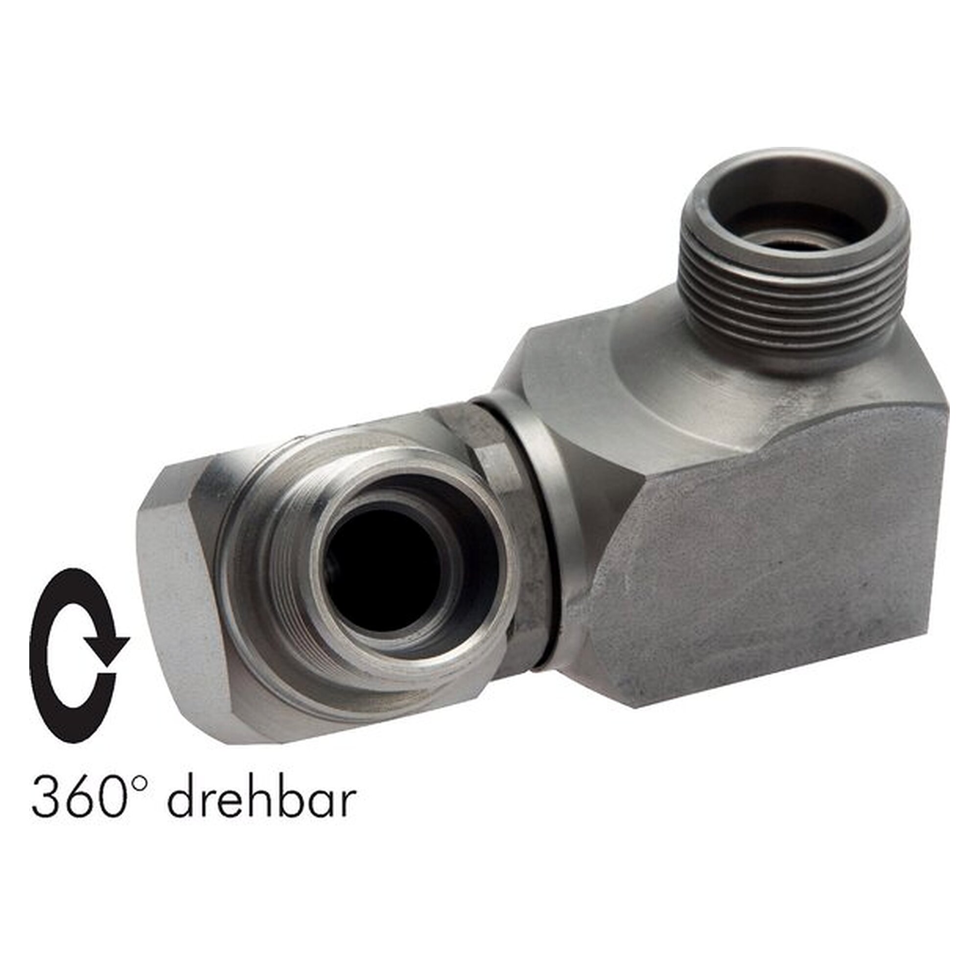 Hochdruck-Doppel-Drehverschraubung, DN 12 mm, Rohr 16 S (M24x1,5), Baulänge Mitte zu Mitte 53 mm