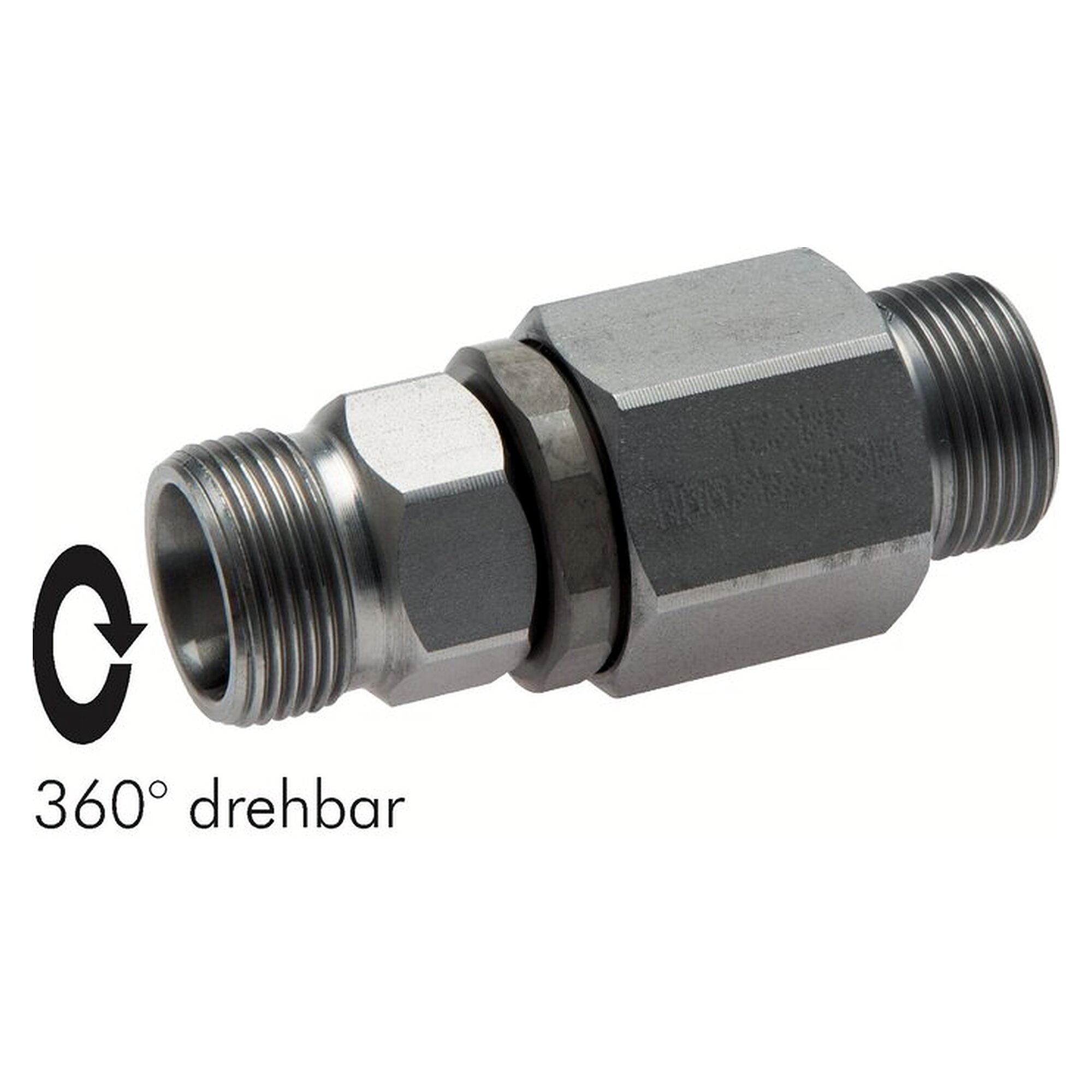 Hochdruck-Drehverschraubung, Baulänge 72 mm, DN 7,5 mm, Rohr 12 S (M20x1,5)
