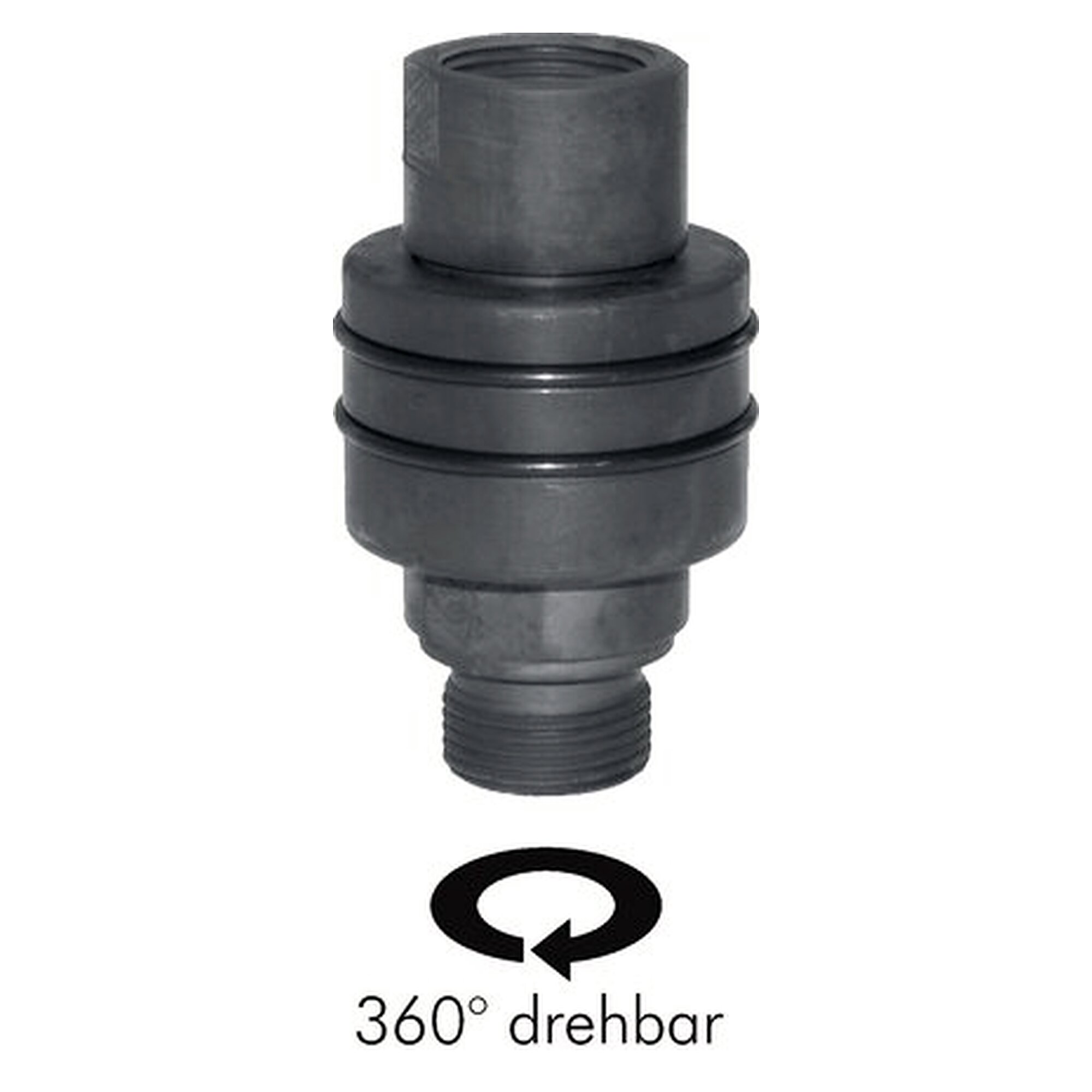 Hochdruck-Drehgelenk, Innengewinde G 1-1/4", Länge 111 mm, DN 25 mm, Außendurchmesser 60 mm