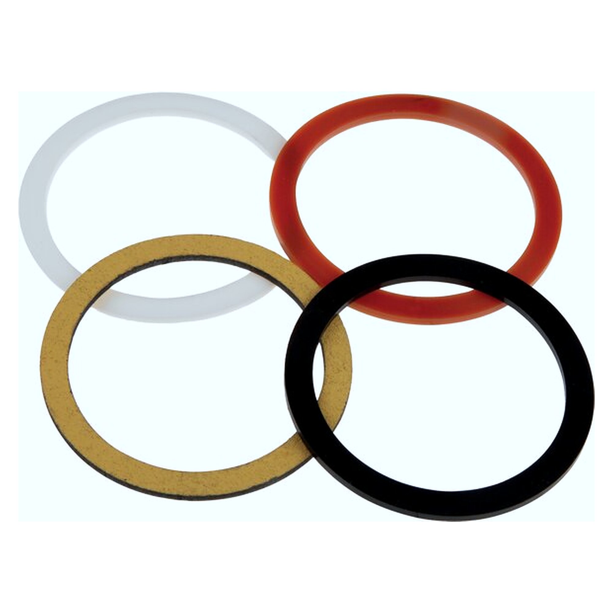 Flachdichtung, für Innengewinde G 2", NBR, Außendurchmesser 60 mm, Innendurchmesser 49 mm, Höhe 2 mm