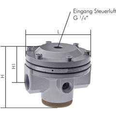 DRI 87 Standard Druckregler (Volumenbooster) G 1-1/2", Standard 8