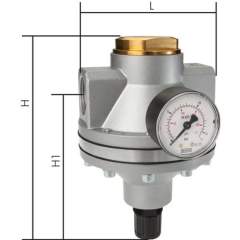 DRP 7640 K Pilotgesteuerter Druckregler, abschließbar G 1-1/4", 0,5-10 bar, Standard 7