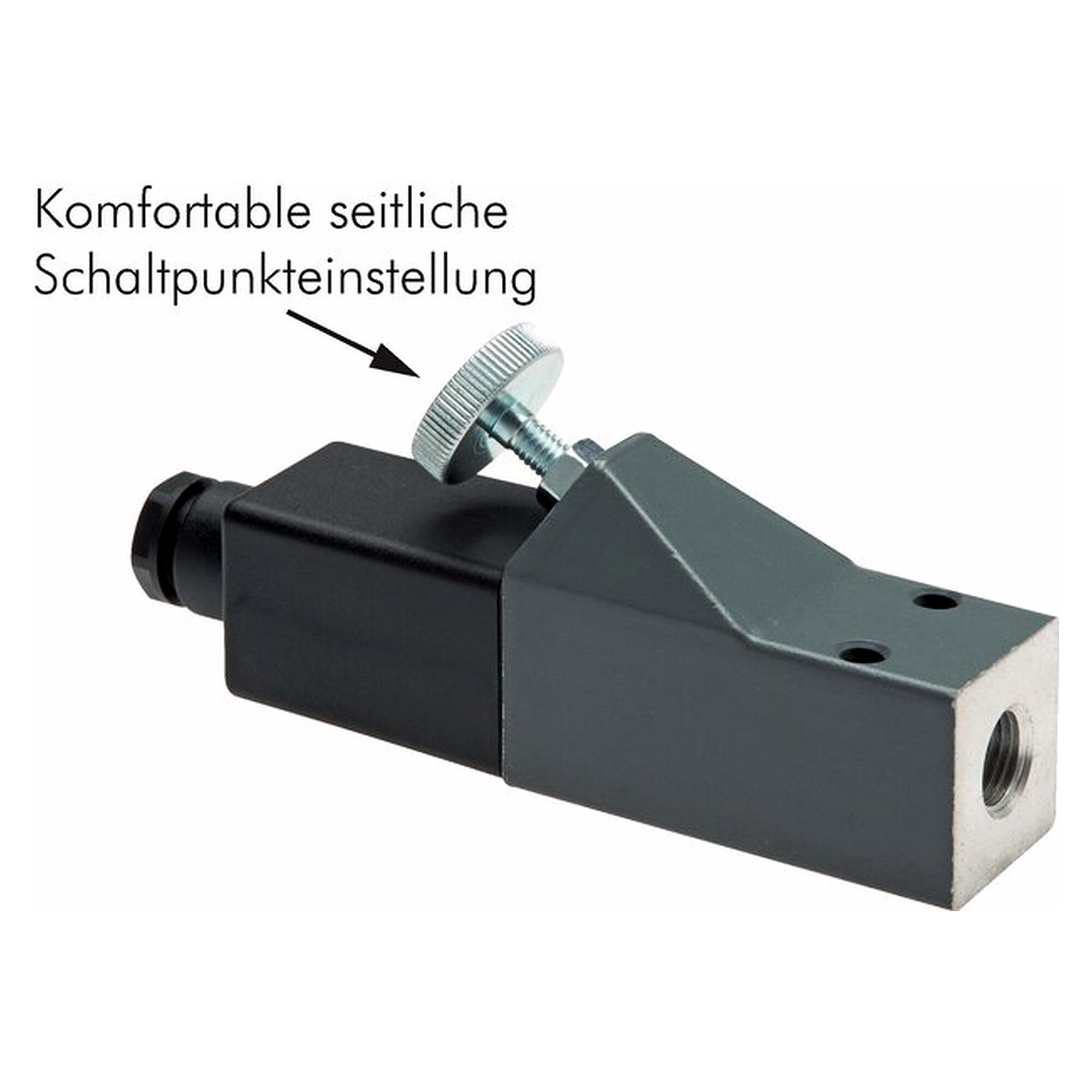 Pressure switch, G 1/4", 25 - 250 bar, aluminium, overpressure safety 600 bar