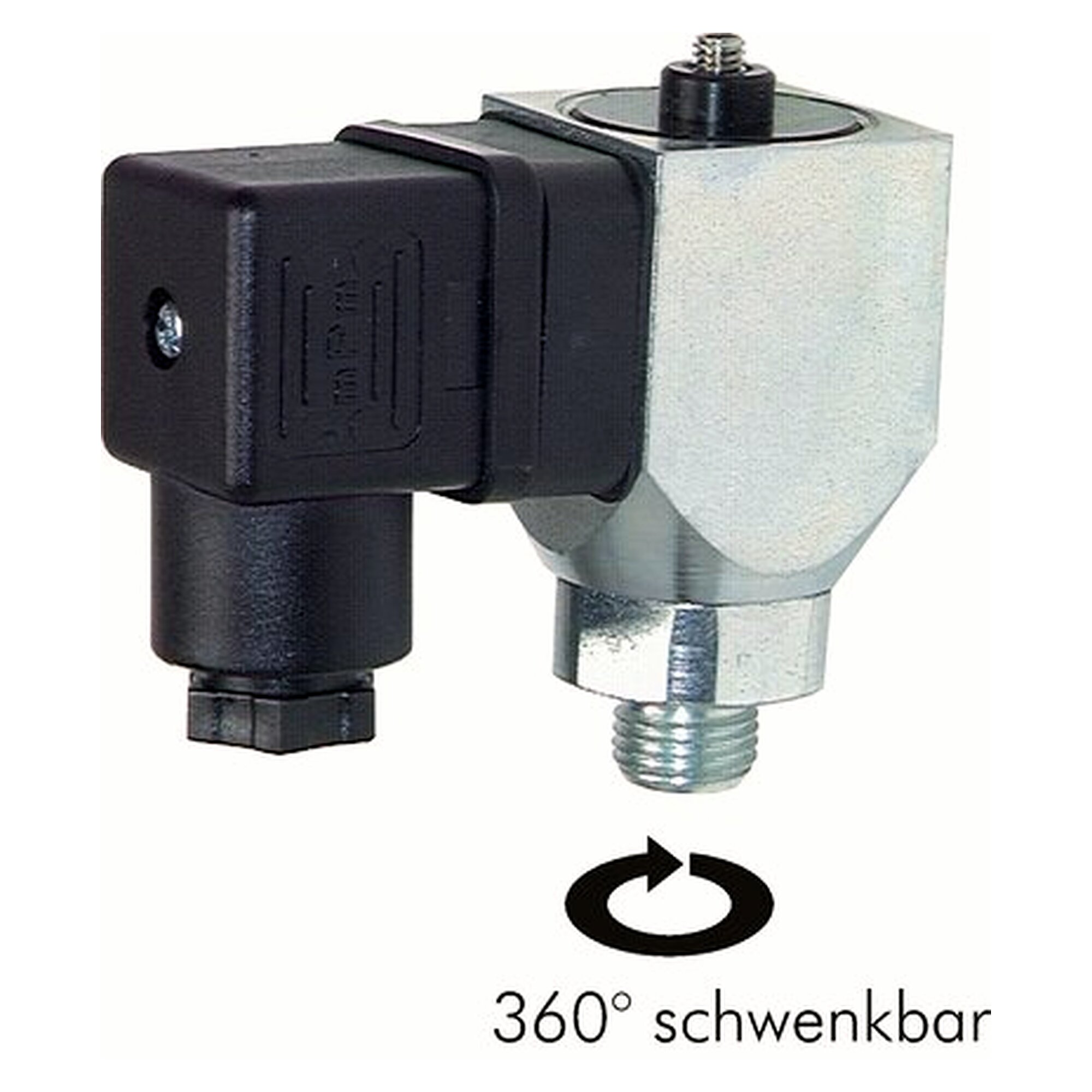Pressure switch, G 1/4", 10 - 70 bar, zinc plated steel, overpressure safety 120 bar