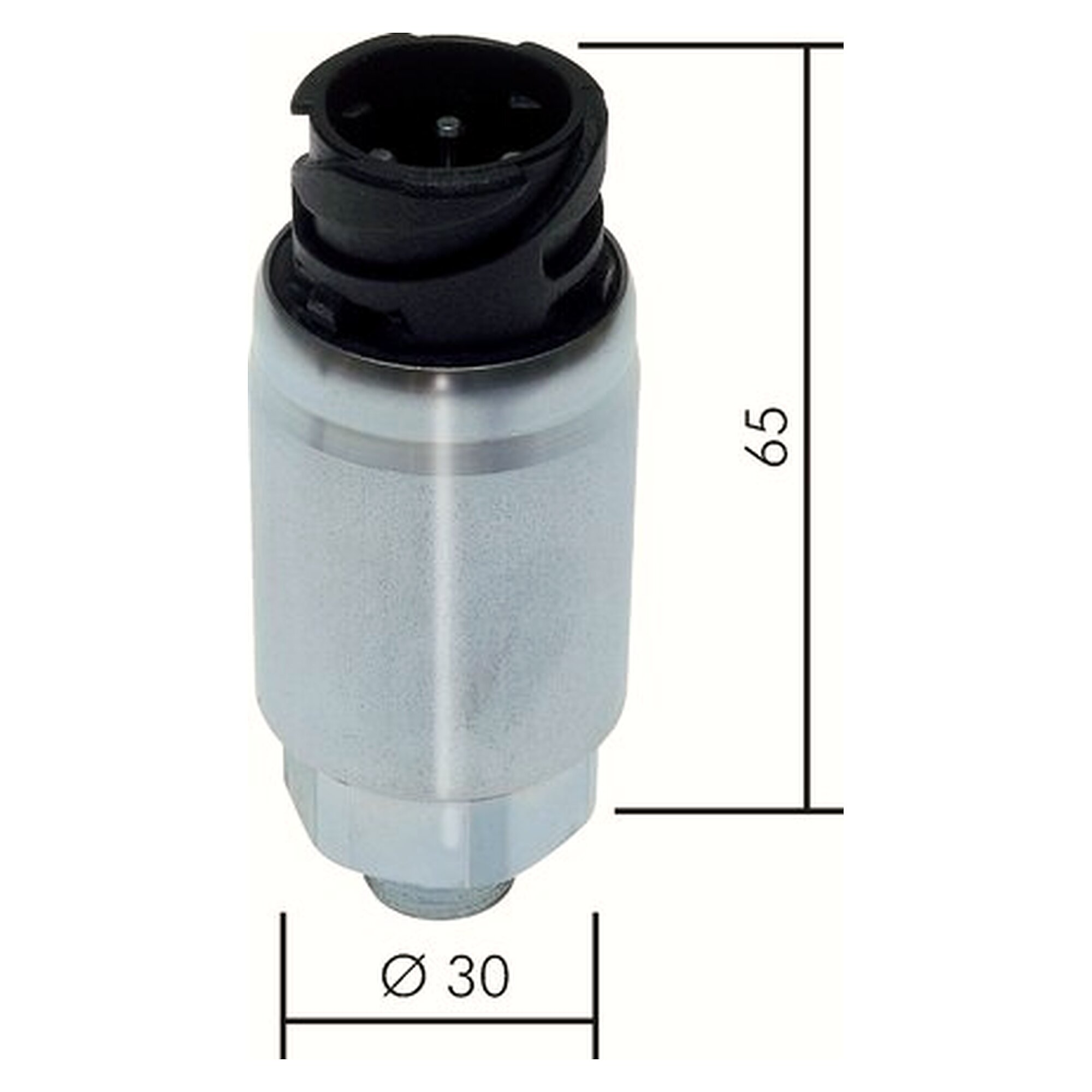 Pressure switch, G 1/4", 1 - 10 bar, zinc plated steel, overpressure safety 20 bar