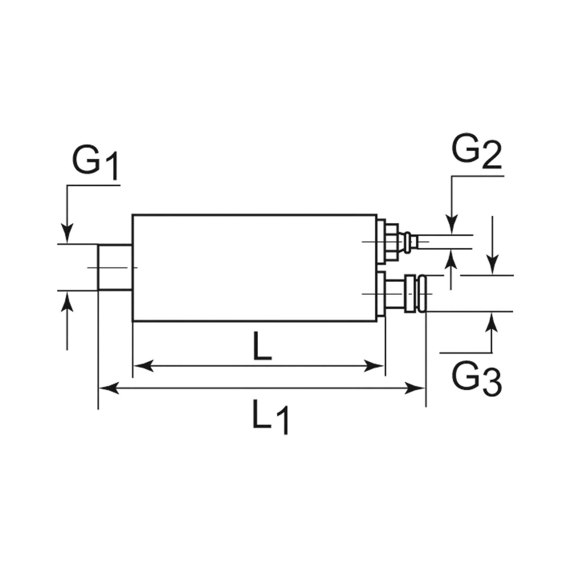 Pressure switch, Polycarbonate, Plug M8, 4-pole, G 1/8 ET, M5 IT - Riegler 108432