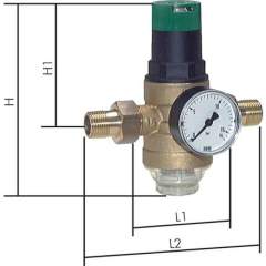 Resideo Braukmann DRW 112 Druckminderer für Trinkwasser R 1-1/2", 1,5-6 bar, DVGW