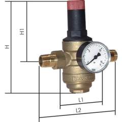 Resideo Braukmann DRWH 20-12 Druckminderer für Trinkwasser R 2", 1,5-12 bar, DVGW