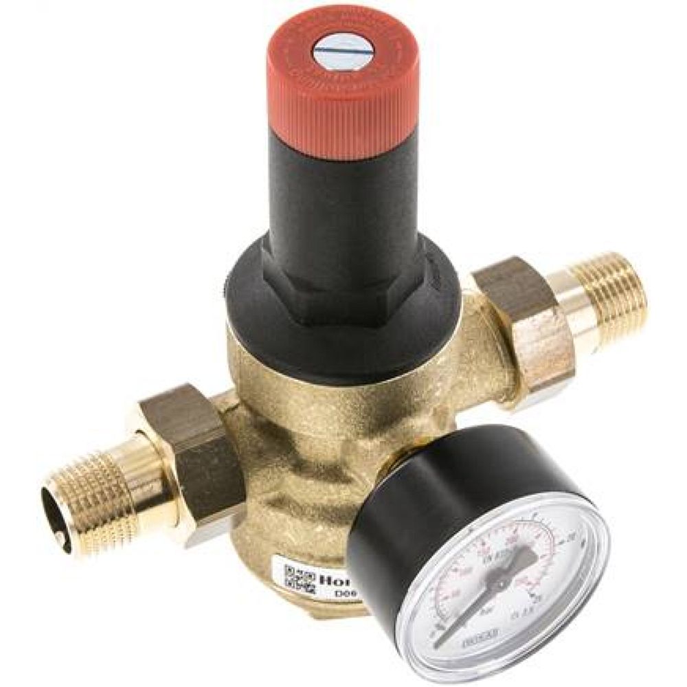 Resideo Braukmann DRWH 12-12 Druckminderer für Trinkwasser R 1/2", 1,5-12 bar, DVGW