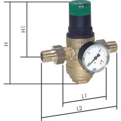 Resideo Braukmann DRWH 112 Druckminderer für Trinkwasser R 1-1/2", 1,5-6 bar, DVGW