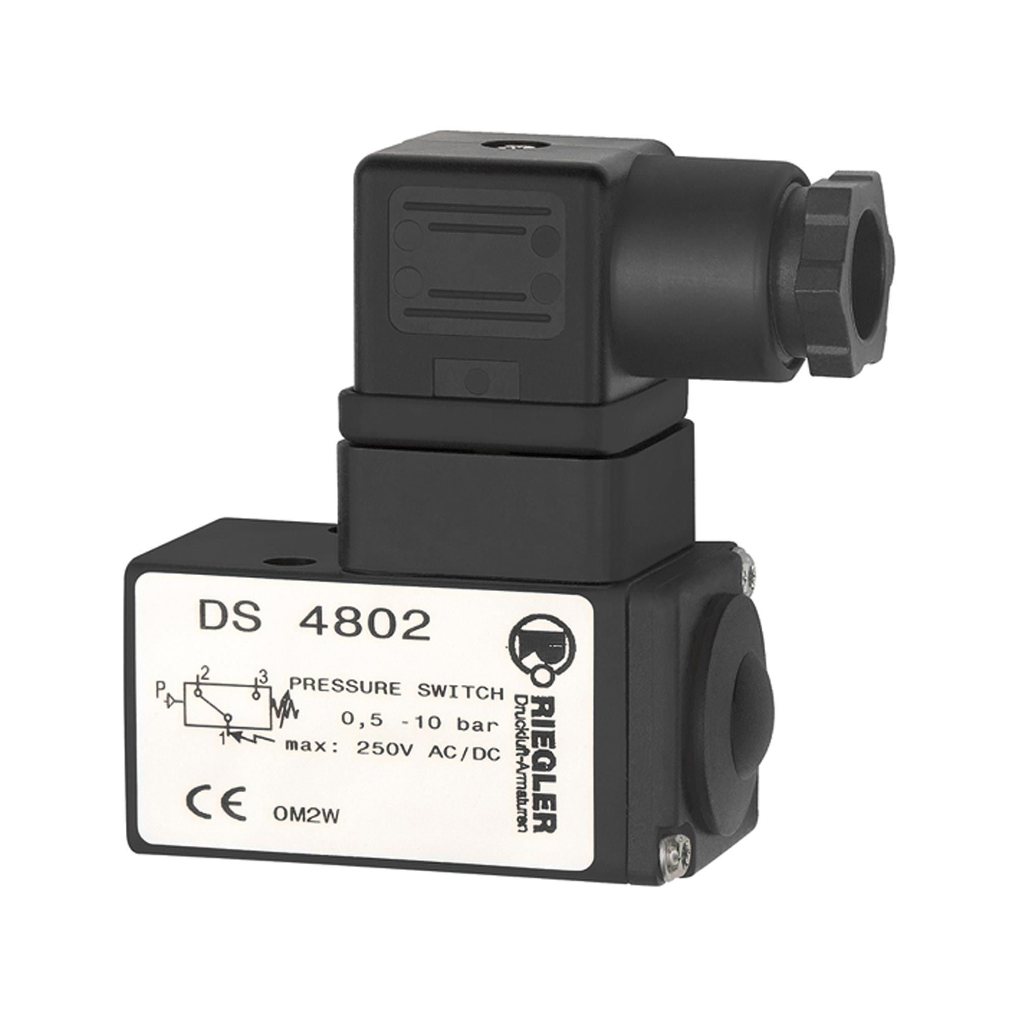 Pressure switch changeover contact design, G 1/4 - Riegler 103006