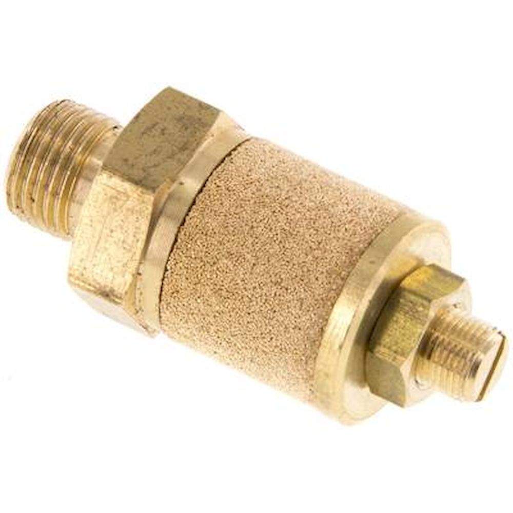 DS 18. Drosselschalldämpfer G 1/8", Messing