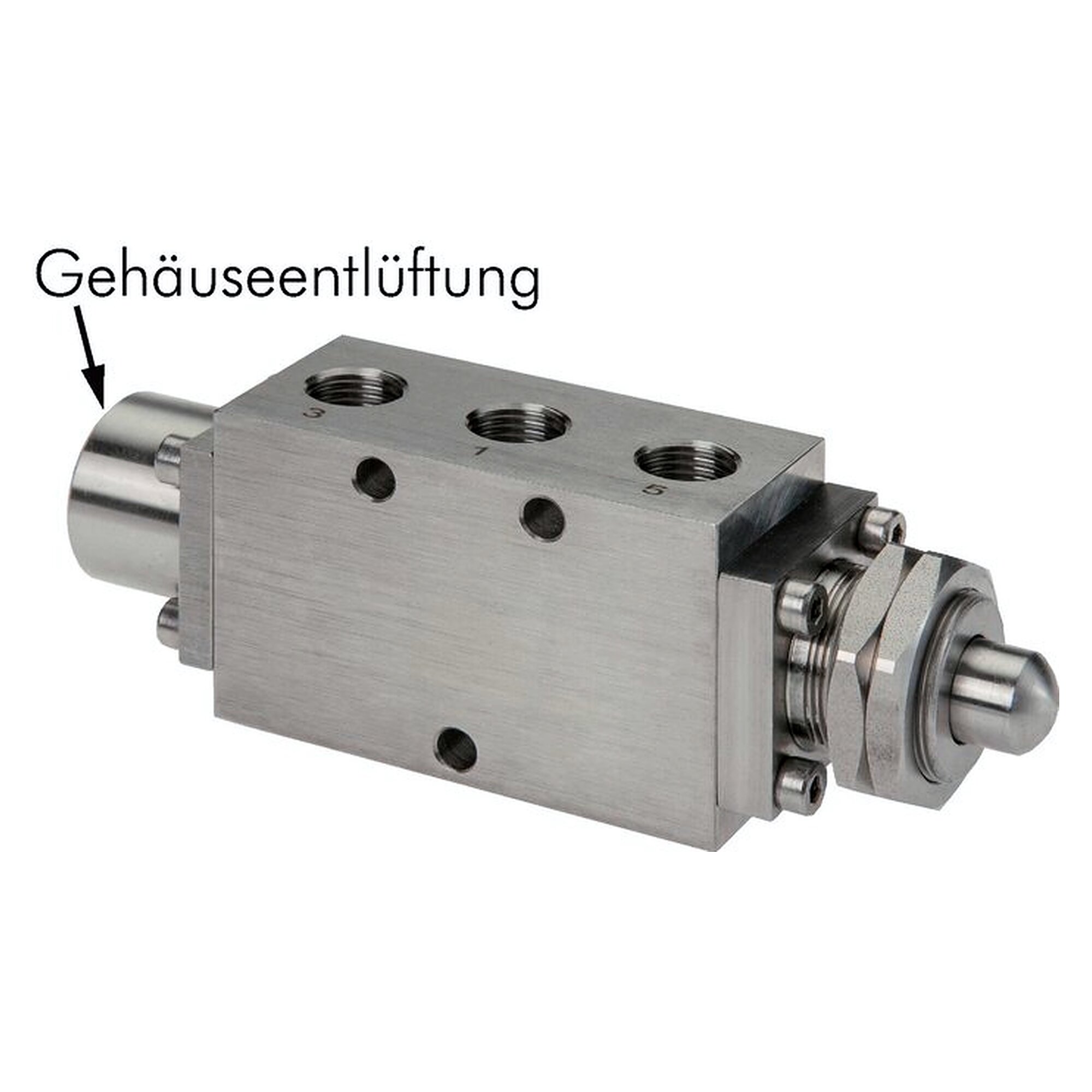 5/2-way limit valve, Cam, G 1/4", 700 l/min, -0.95 to 12 bar, exhaust 2x G 1/4"