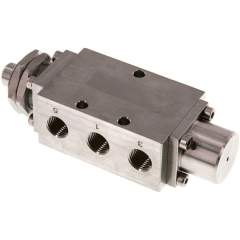 E-05-511-ES. 5/2-way-Limit switch, G 1/4", Cam, stainless steel