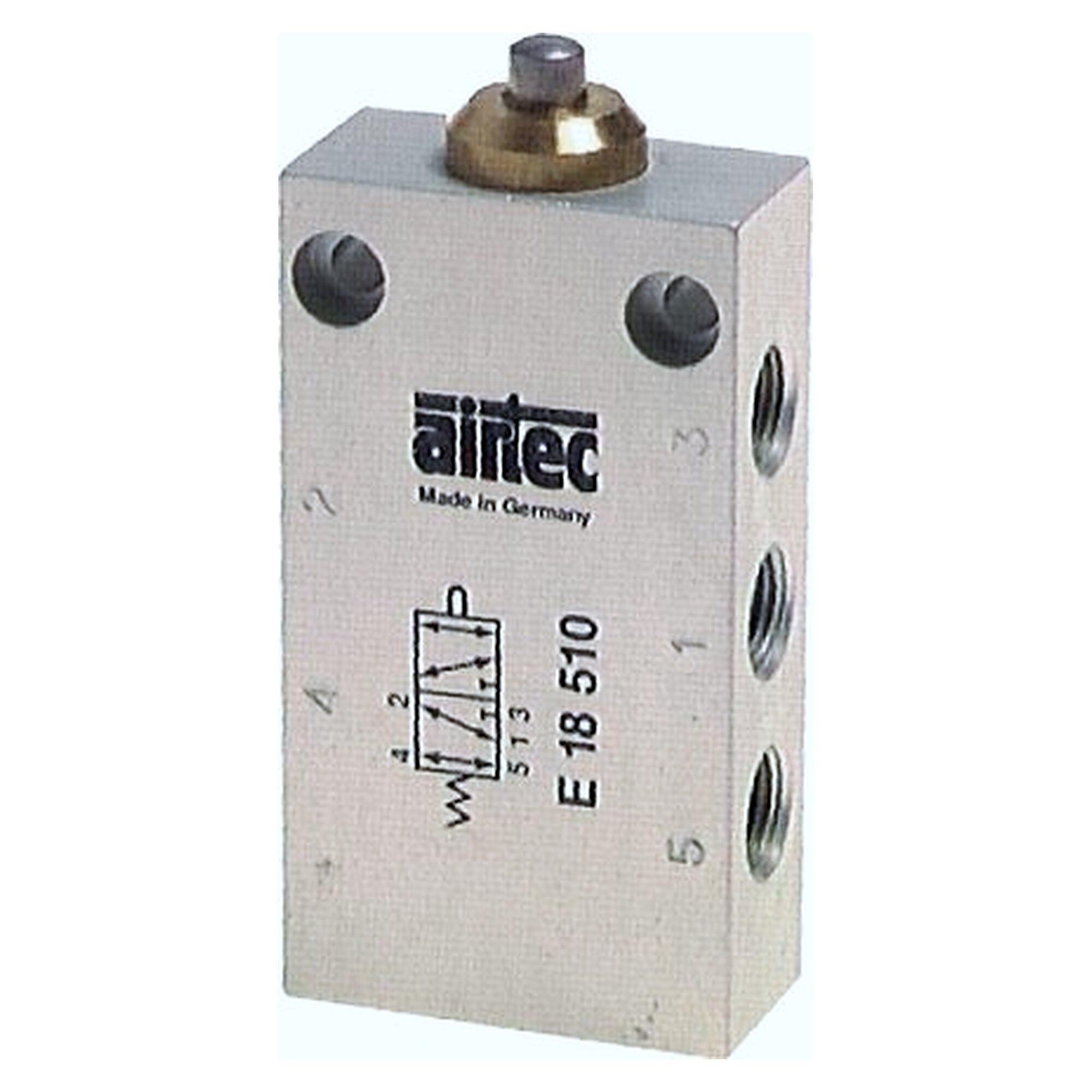 5/2-way limit valve, Cam, G 1/8", 320 l/min, nominal size 4 mm, 0 to 12 bar, exhaust G 1/8"