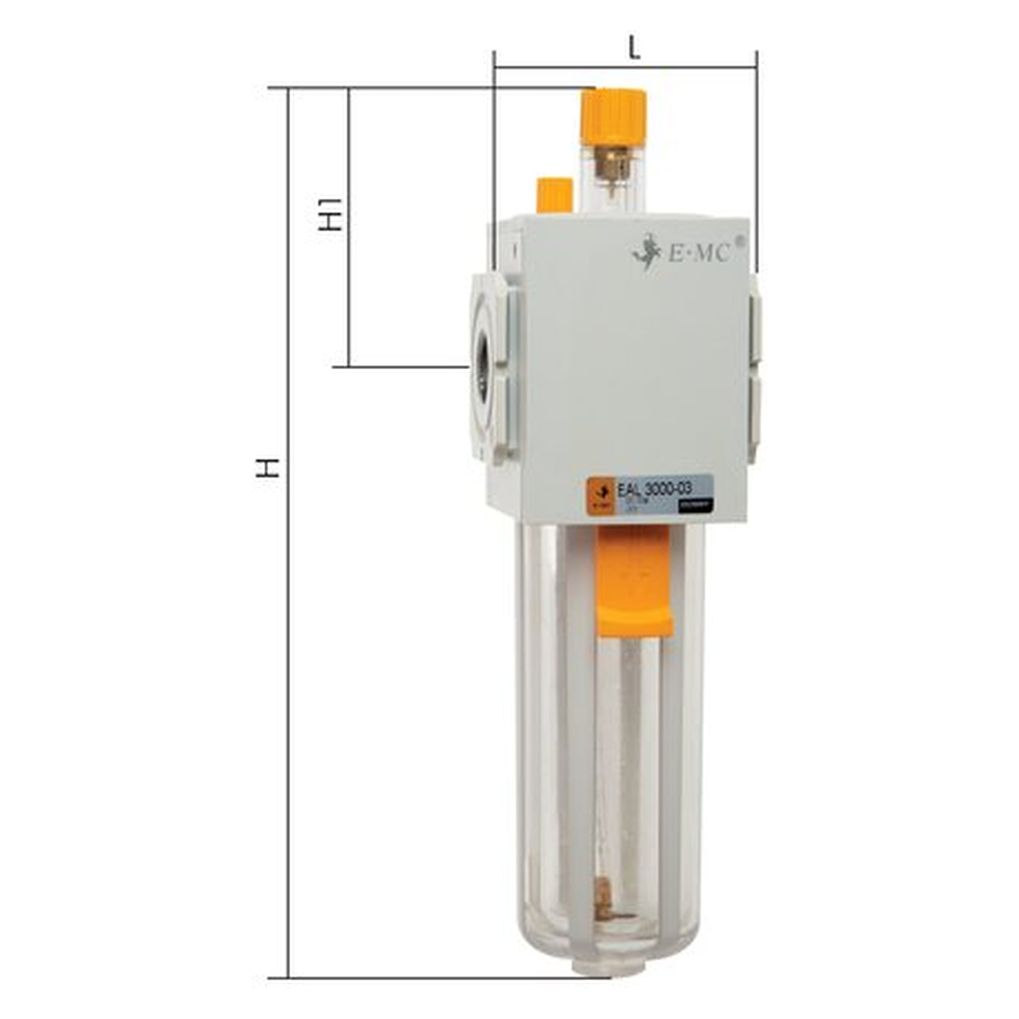 Nebelöler, G 1/4", Aluminium, Kunststoffbehälter, Baureihe 2A, Temperaturbereich -5 bis +60 °C