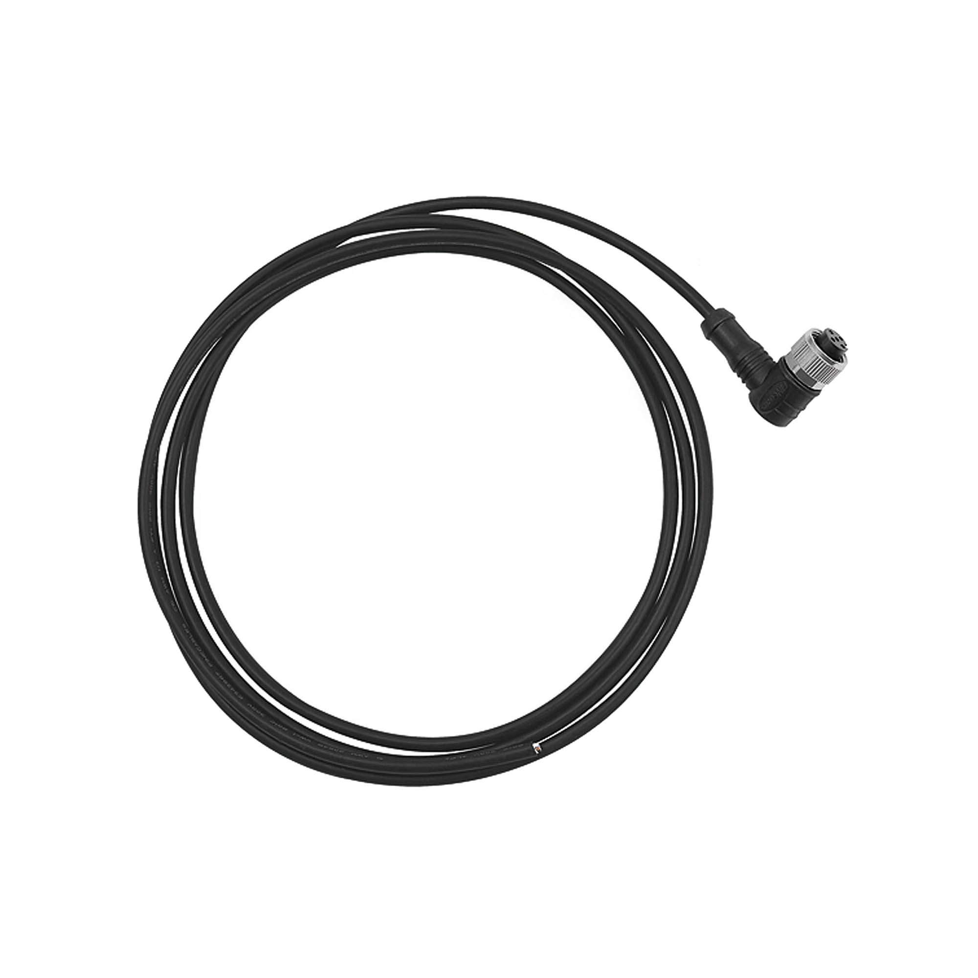 Angled connection plug, 4-pole, with PUR cable 5 m - Riegler 103092