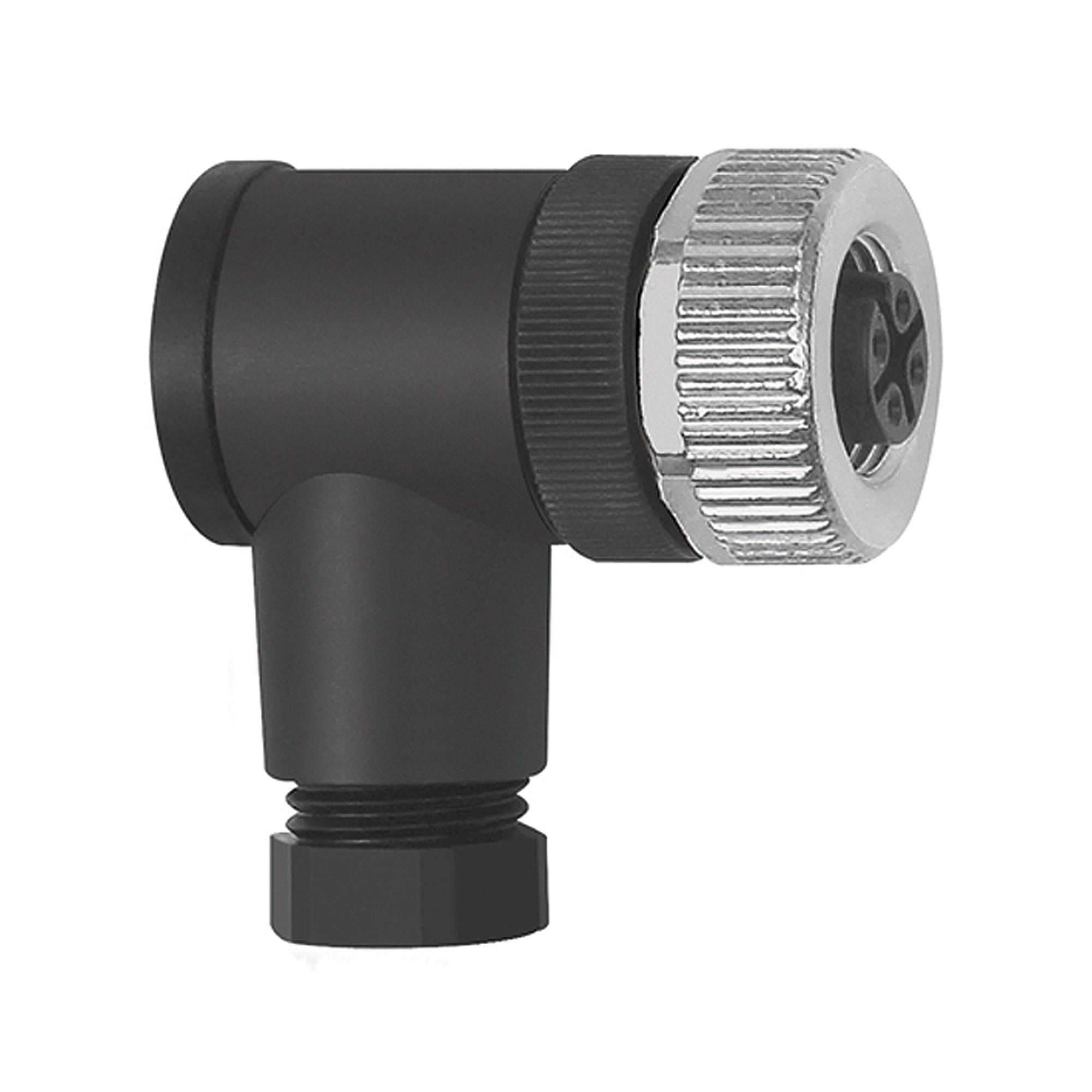 Angled connection plug, 4-pole, without cable - Riegler 103088