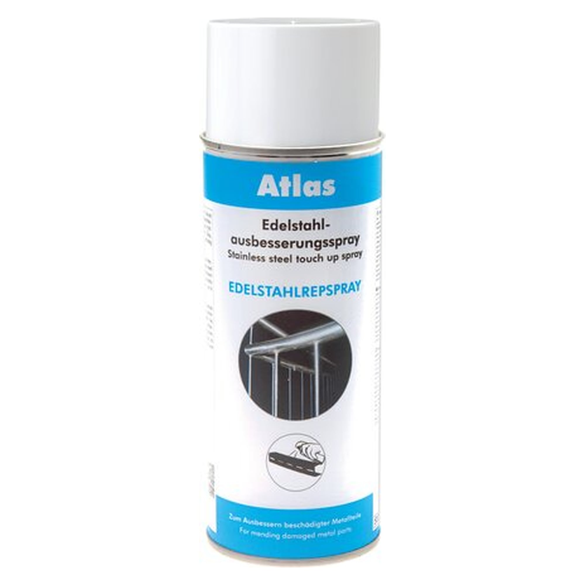 Edelstahl-Ausbesserungsspray, 400 ml Spraydose, Werkstattbedarf für Montage und Wartung