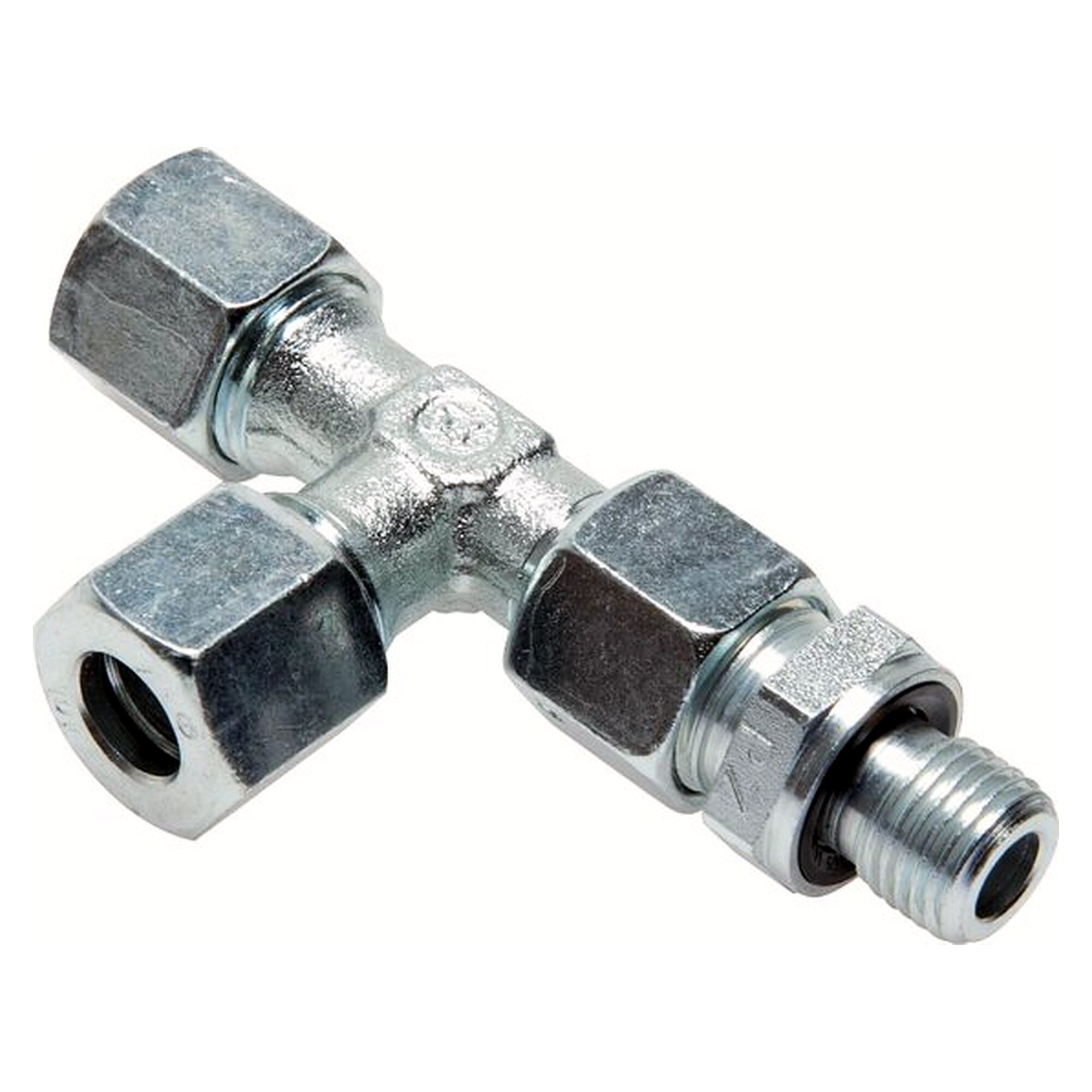 Adjustable elbow coupling 25 S (M36x2), M 33x2, zinc-plated steel