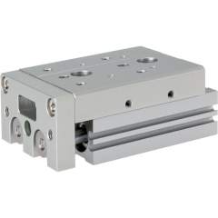 EMC ELS 16/125-BT. Compact carriages, pistons 16mm, stroke 125mm, with stroke limitation for retraction (shock absorber)