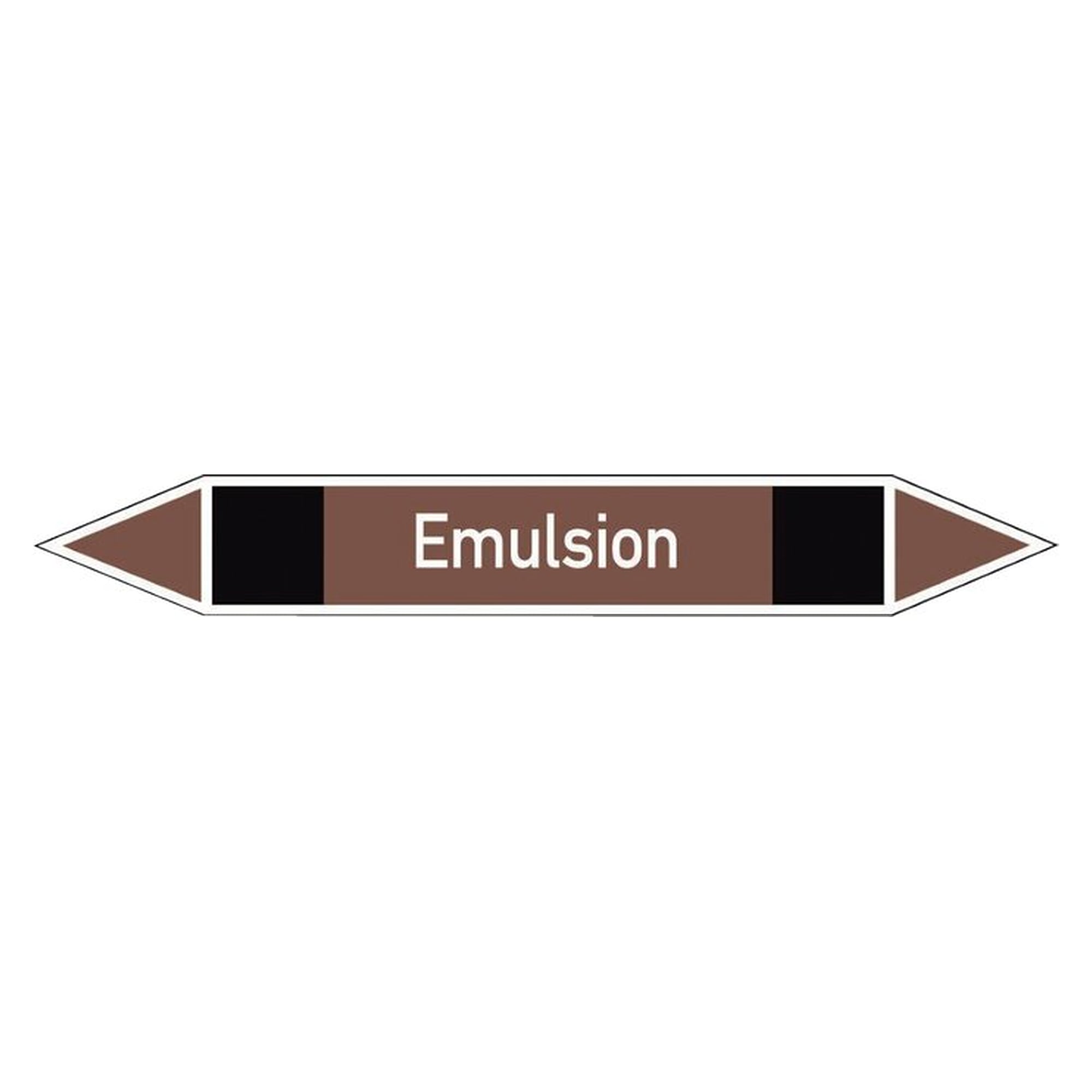 Pipe marking label, double arrow, self-adhesive, 26 x 187 mm, emulsion
