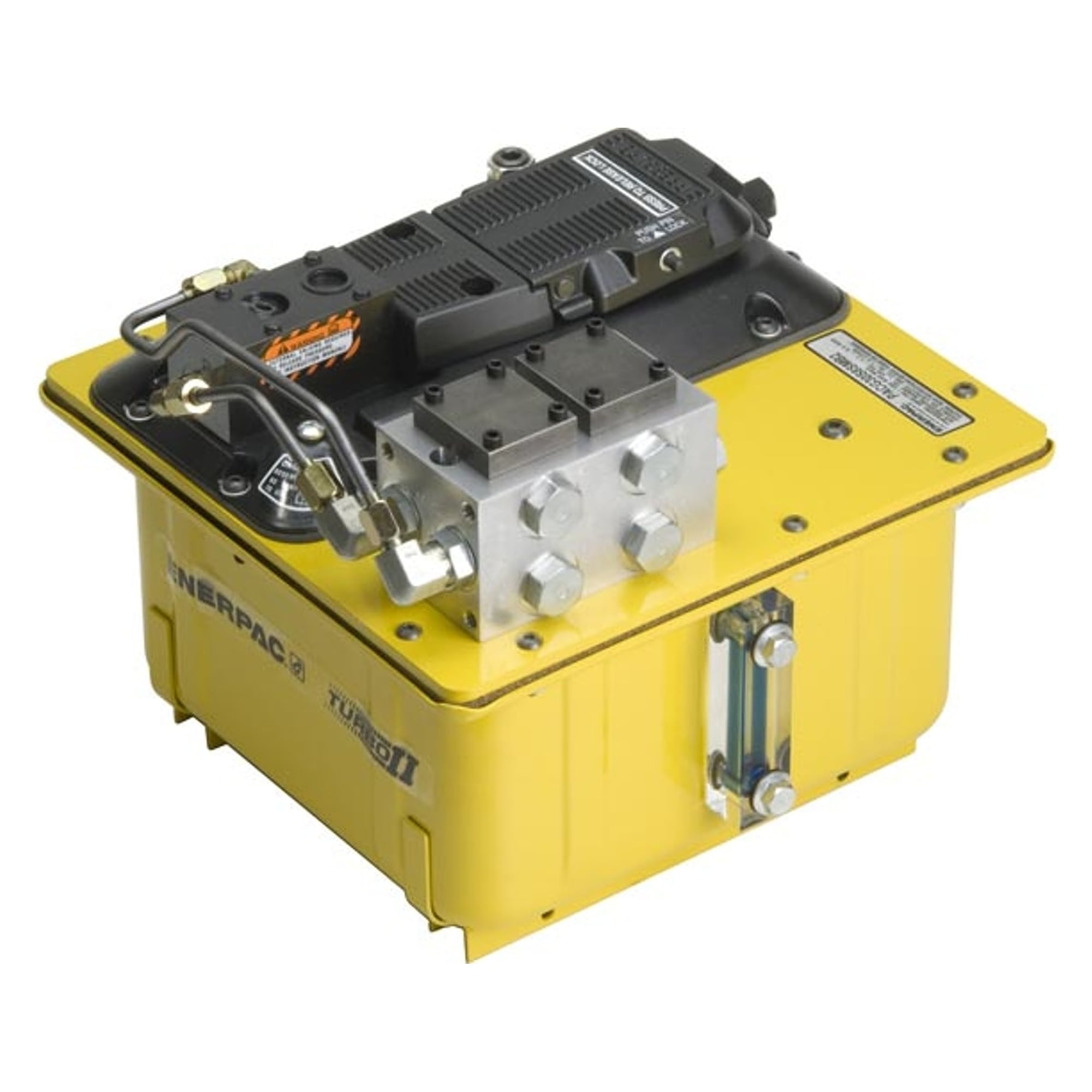 Lufthydraulikpumpe 350 bar Turbo II, 7,6 l Behälter, Fernventil-Ausführung - Enerpac PACG50S8S