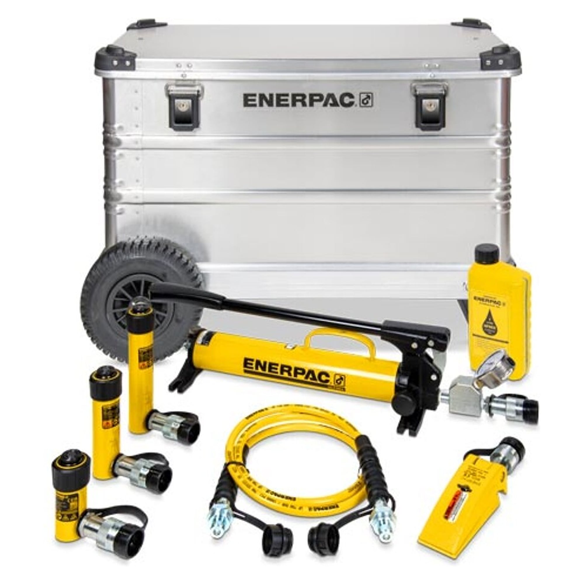 5 Ton Wheeled Hydraulic Cylinder and Hand Pump Toolbox Set - Enerpac SC05HTBEW