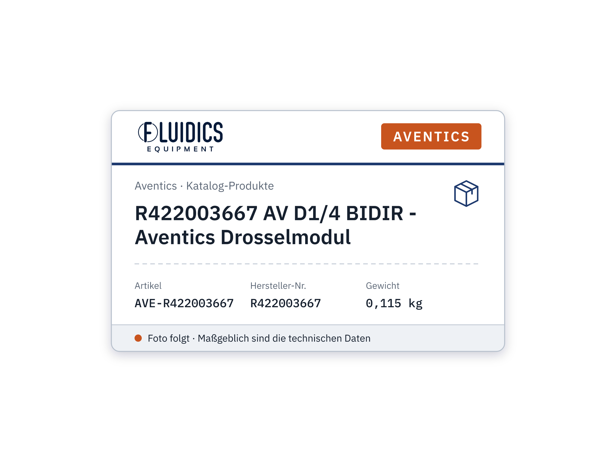 R422003667 AV D1/4 BIDIR - Aventics Drosselmodul