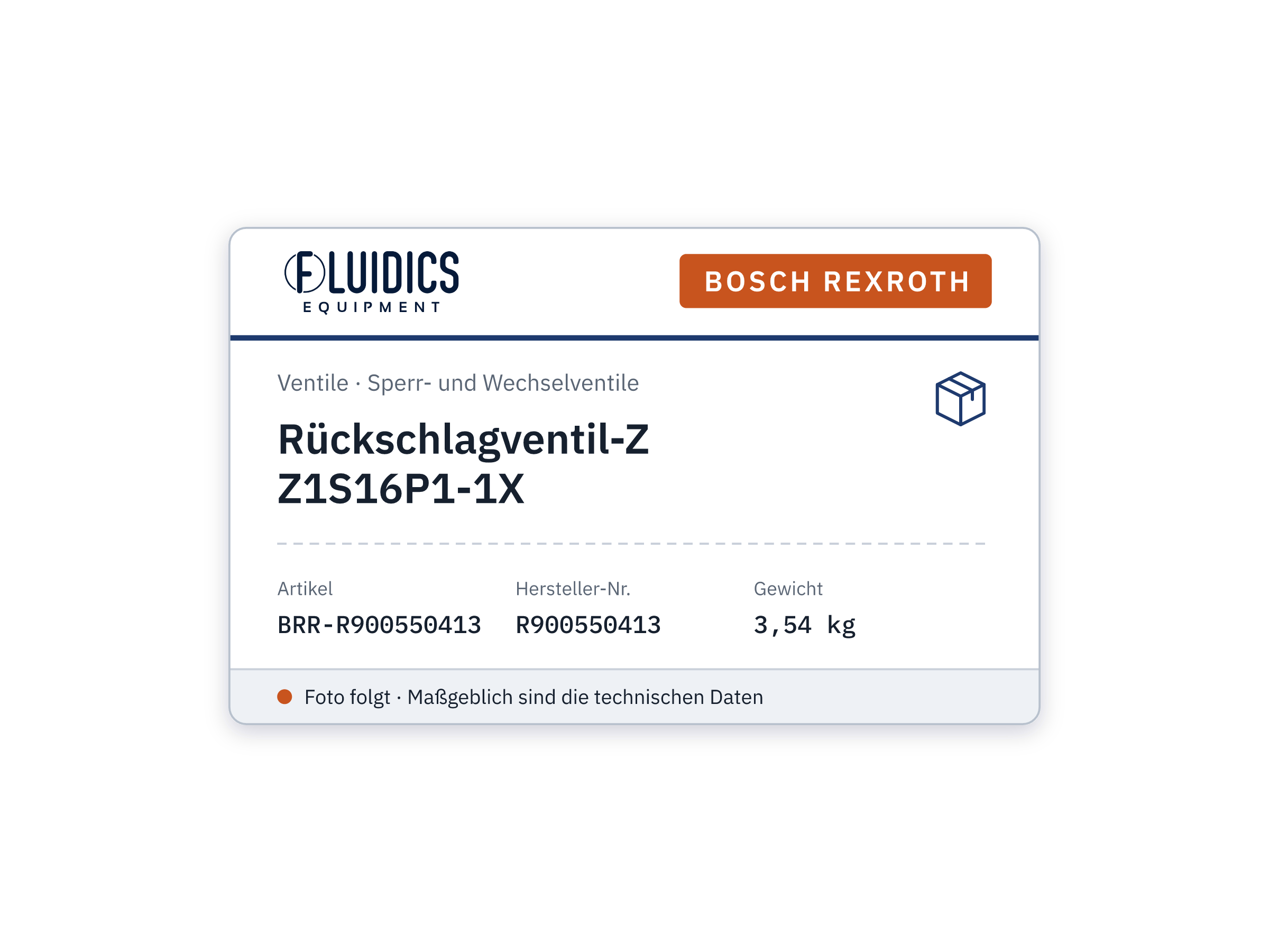 Rückschlagventil-Z Z1S16P1-1X - Bosch Rexroth R900550413