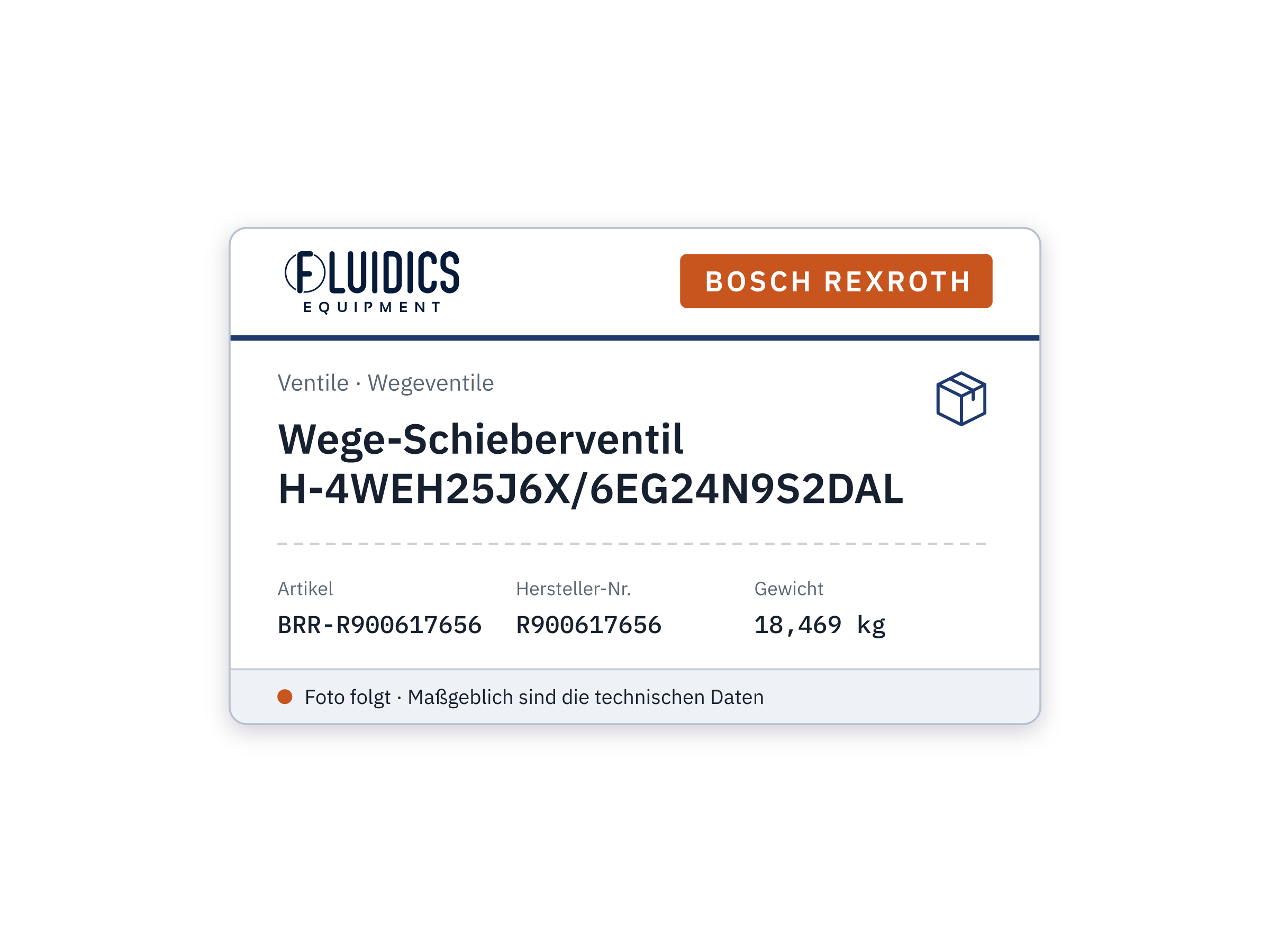 Wege-Schieberventil H-4WEH25J6X/6EG24N9S2DAL - Bosch Rexroth R900617656